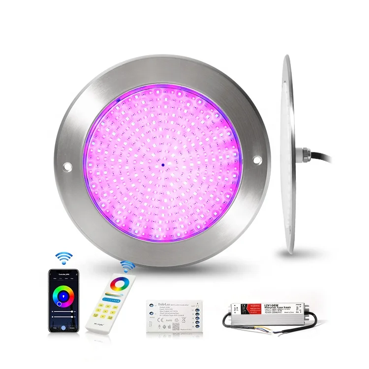 Swimming Pool Led Underwater Light Ip68 Ss316 Seawater Resin Filled Rgb Submersible Led Lights 12V Underwater Pool Light