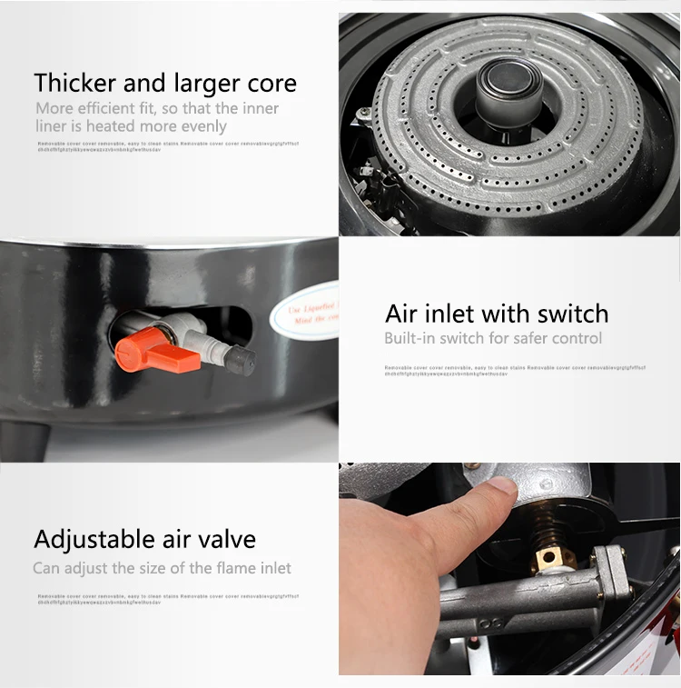 Factory Price ETL Approved Gas Rice Cooker 10Liter With Cast Aluminum Innerpot For 50 Persons 50 Cups Commercial Gas Rice Cooker