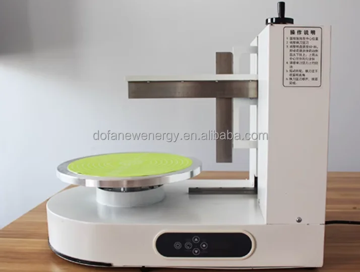 cheap small model round birthday cake cream icing decorating machine on promotion