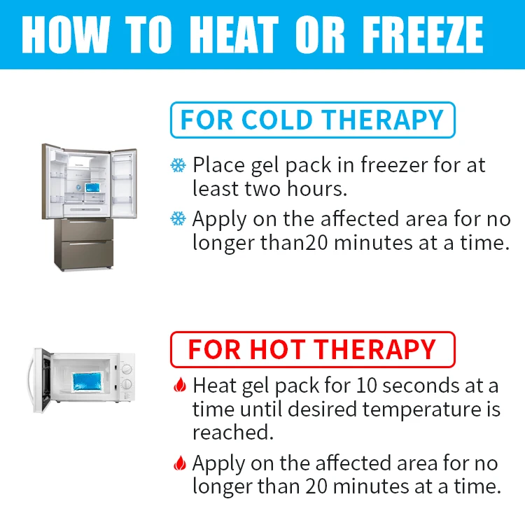 World-Bio 5 pcs\set of non-toxic durable lasting cold gel ice pack for sport injuries pain or fever reduce instant cold pack