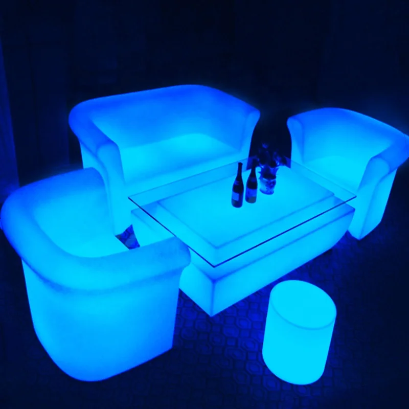 Hot Product Waterproof Sofa with Led Outdoor Sofa&living Room Set