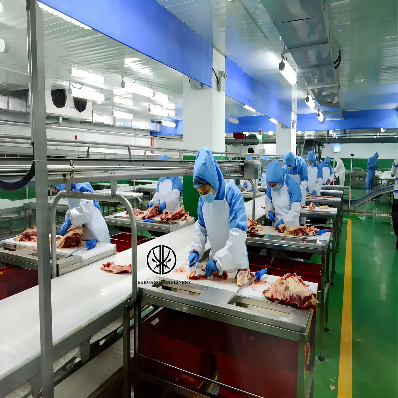 Cattle Sheep Pig Slaughtering Assembly Line Equipment Of Abattoir Equipment Slaughterhouse Meat Processing Equipment