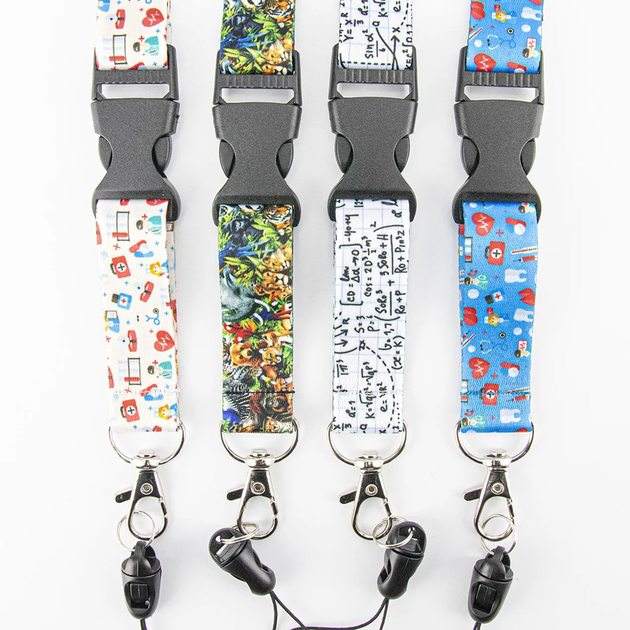 Custom Printing Neck Tool Polyester Sublimation Keychain Lanyards With Logo