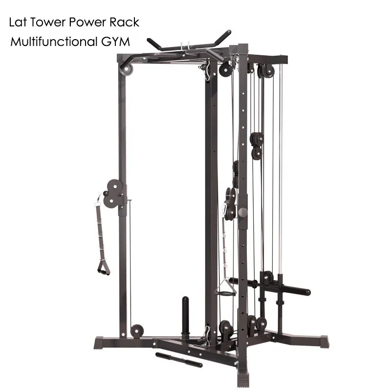 15 мест для тросов, сверхмощная машина для нагруженных кабелей, машина для навесных кабелей Lat Tower Power Rack, машина для насаждения тросов