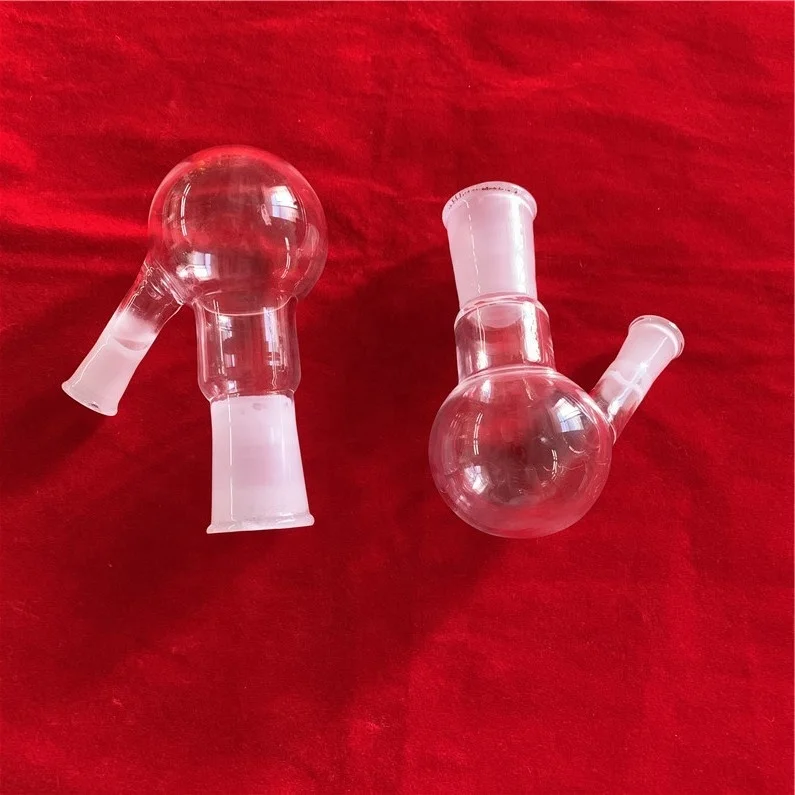 round bottom  frosted mouth clear borosilicate glass measuring flask