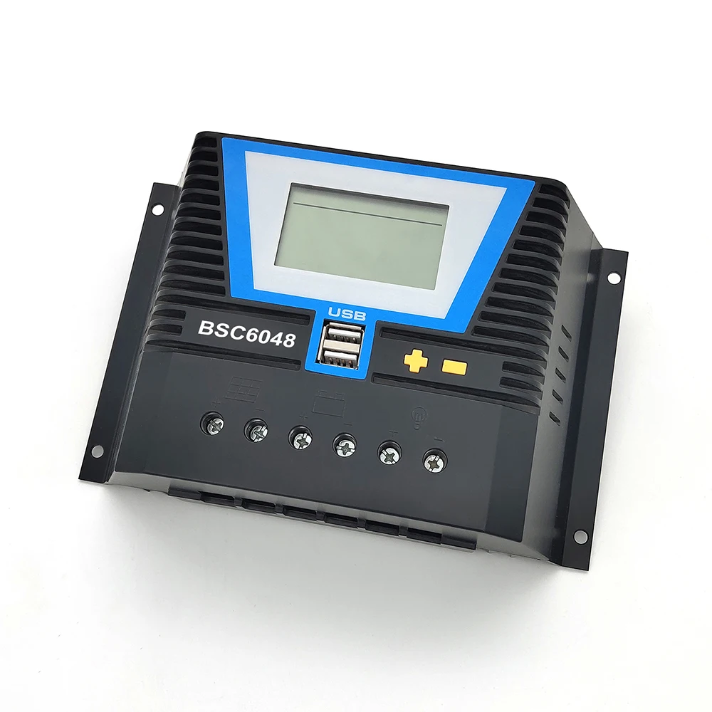 60A 12V 24V 36V 48V USB LCD PWM контроллер солнечного заряда макс PV 100V для солнечной домашней системы