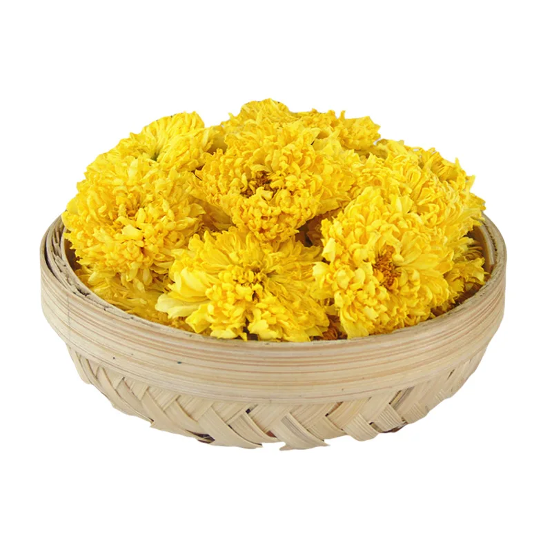 Wholesale Huang ju hua high quality Chinese medicinal materials yellow chrysanthemum variety complete