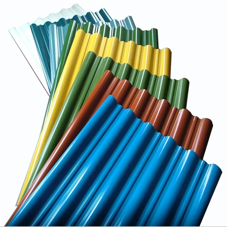 Металлическая кровельная черепица строительный материал Colorbond Iron Gi PPGI Gl Ral цветные гофрированные листы с цинковым покрытием оцинкованные стальные