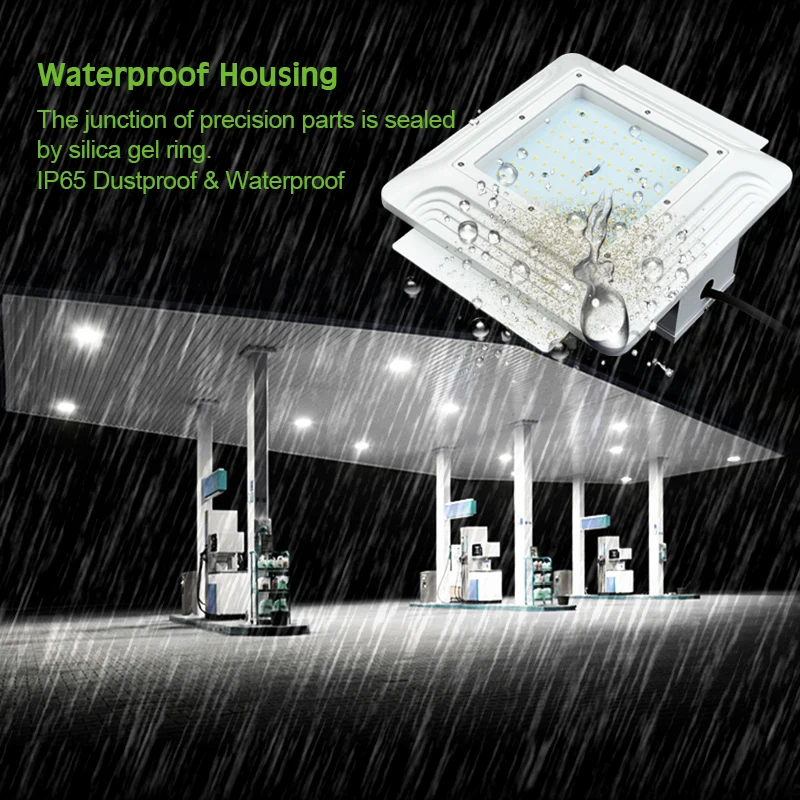 LUXINT 130lm/w high power 3000~6500K waterproof outdoor 200w led canopy hood light