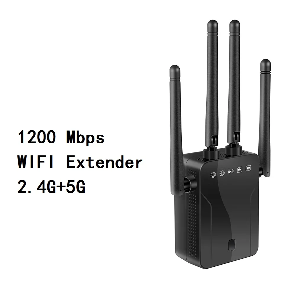 Dual frequency 1200M repeater 2.4G/5.8G wireless wifi amplifier signal amplifier wireless AP through wall Extender Repeater