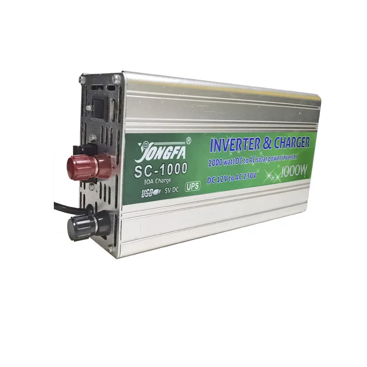 SC-1000 12V 220V 1000W Power  Inverter With AC Charger & USB Modified Sine Wave Solar Power Inverter