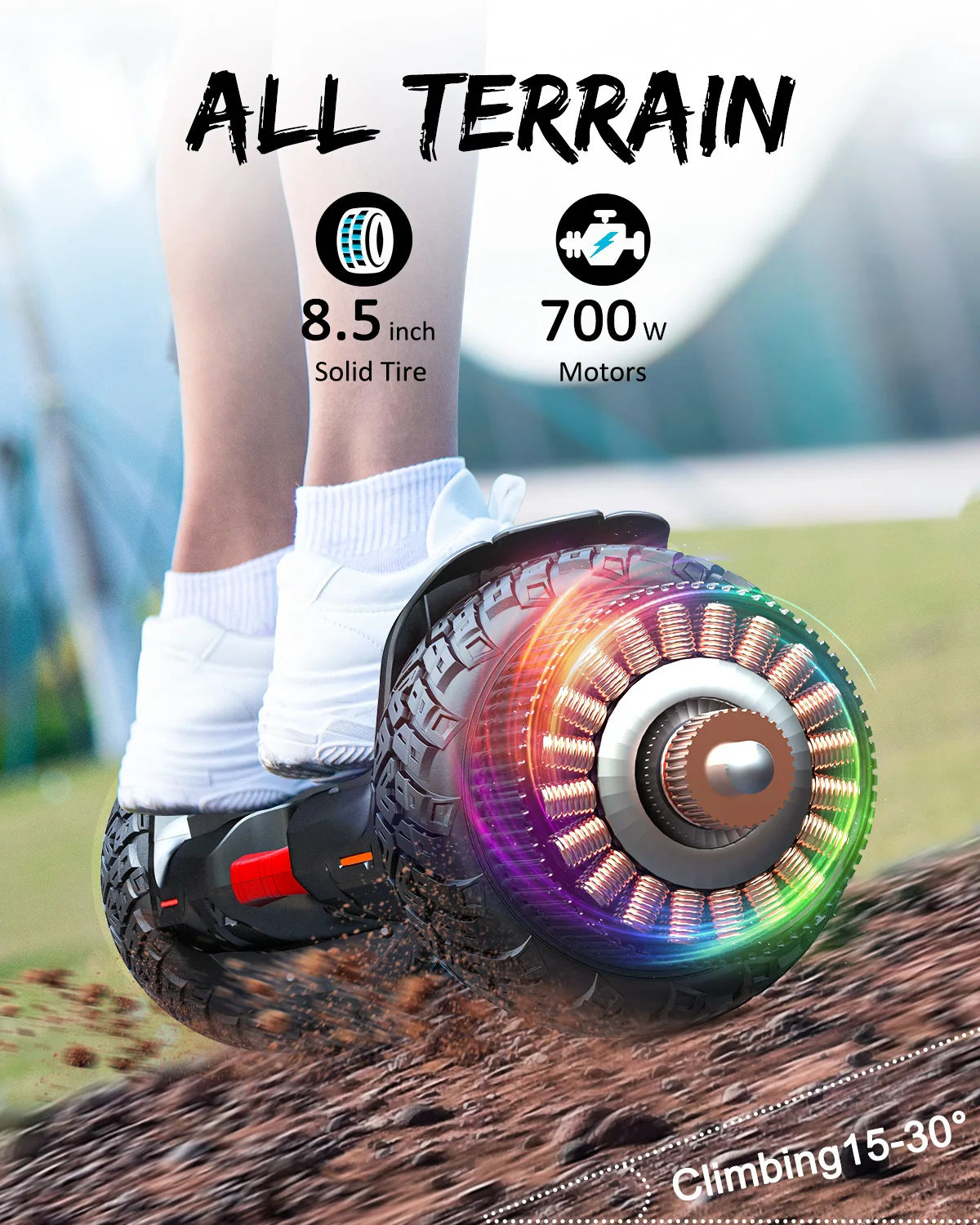 2022 new Gyroor Y1 Pro 8.5 inch hoverboard Self balancing scooter with colorful LED light hoverboard used cheap