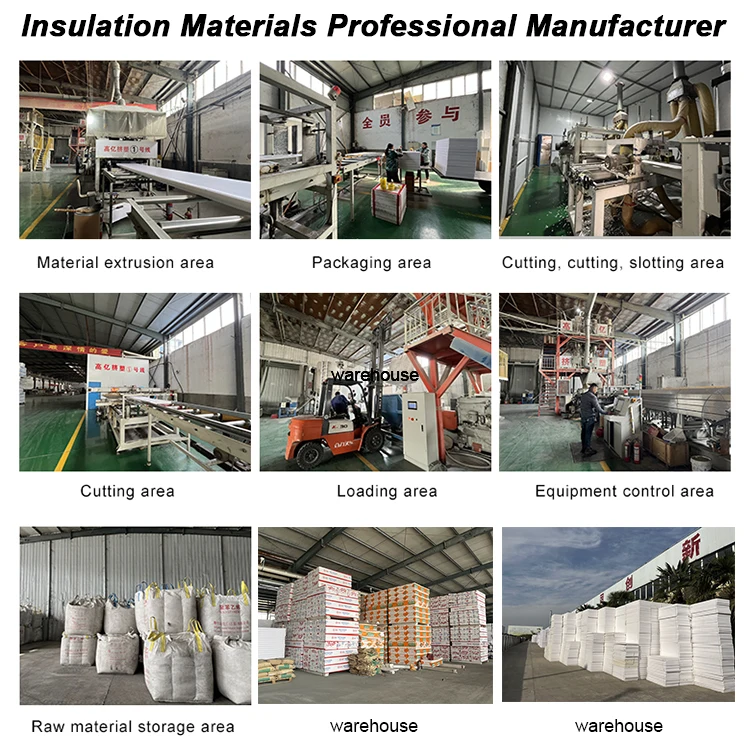 Under Wooden/Ceramic Floor Fixed Layer Eps/Xps Hydronic Heating Board Panels Polystyrene Insulation Boards