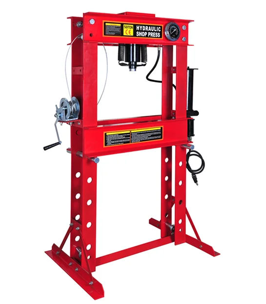 Hot Sale 50 Ton Shop Press with Gauge High Quality Hydraulic Shop Press