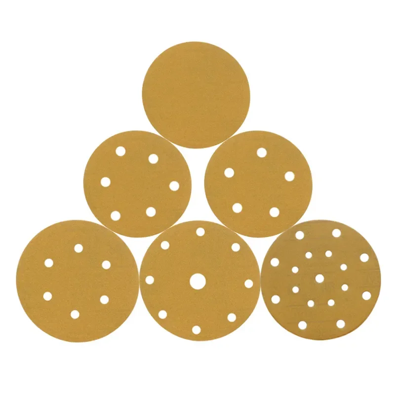 17 holes Green Ceramic Sanding Disc 6 Inch 180 Grit Hook and Loop Round Sand Paper for Automotive Wood Metal