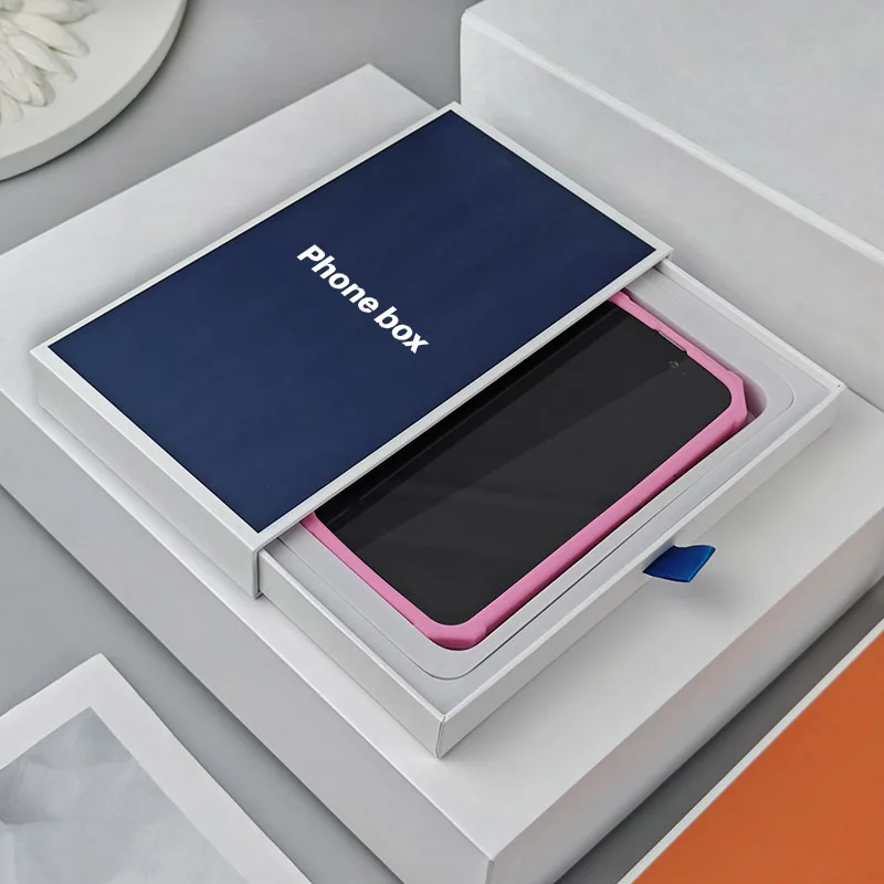 paper eco-friendly packaging box custom package customized drawer boxes For phone case Scarf clothes packaging