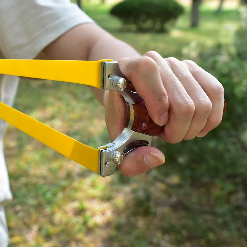 PIAOYU High Quality Solid Wood Patch Slingshot Resin Bow Hunting Outdoor Competition Shooting Powerful Slingshot for Hunting