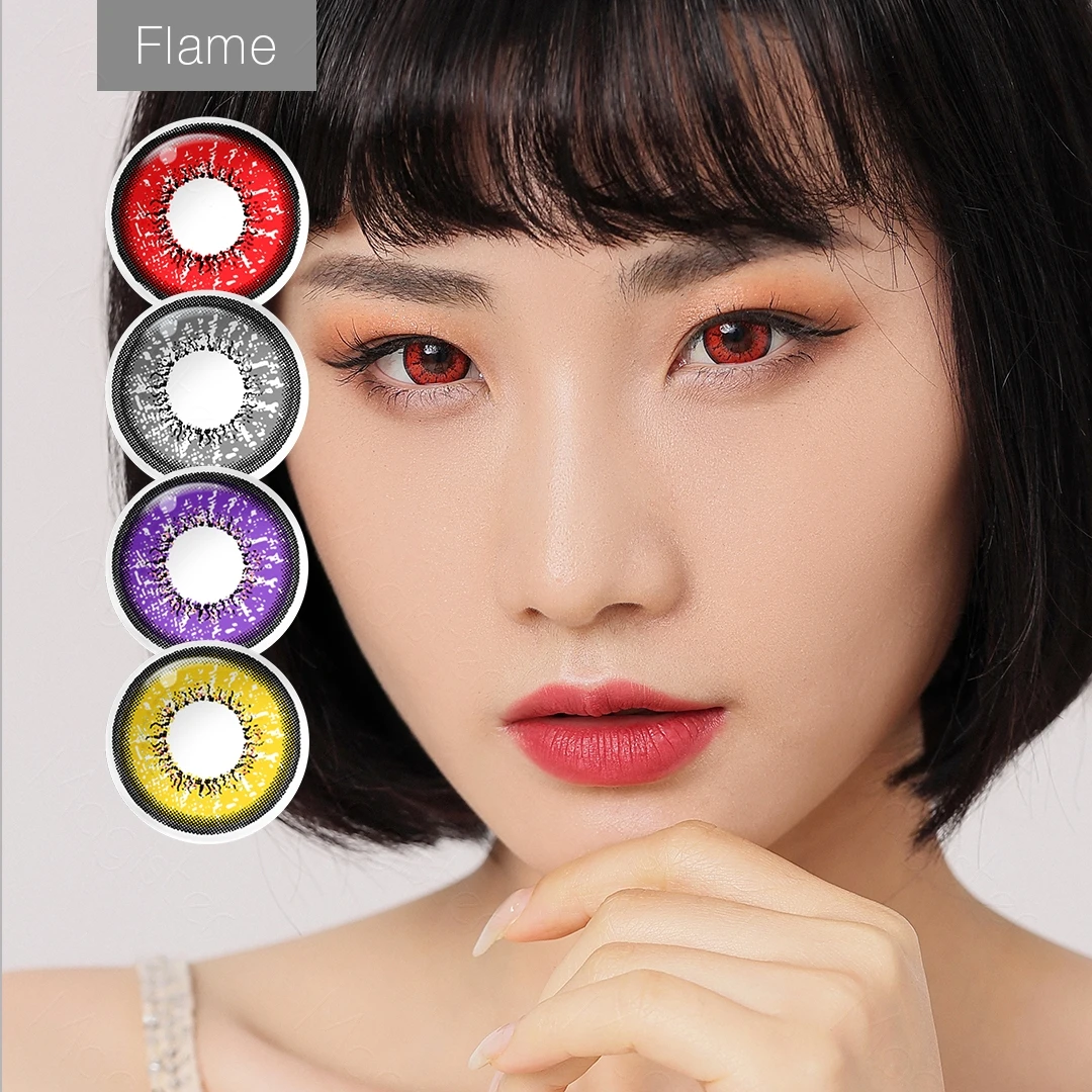 Magister Flame Cosmetic Colored Contacts Color Contact Lenses with circle Big Eye Colored Contact Lens