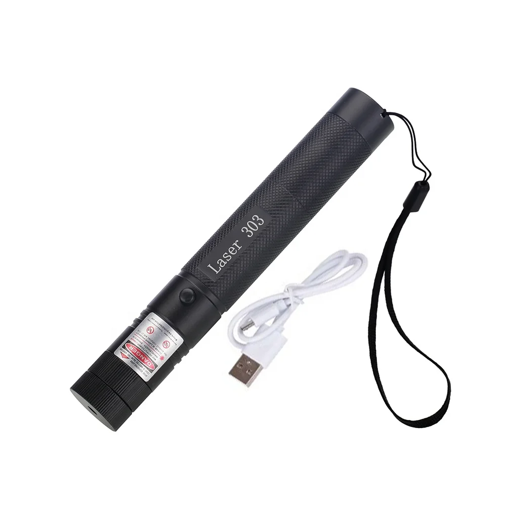 
303 Green Red Rechargeable USB Laser Pointer Pen 