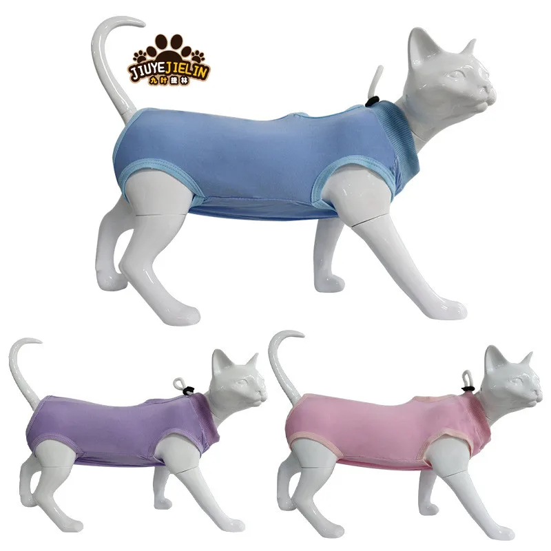 JIELIN Pets Cat Sterilization Suit Anti-licking Surgery After Recovery Pet Care Breathable Puppy Clothes For Dogs Spring Cats