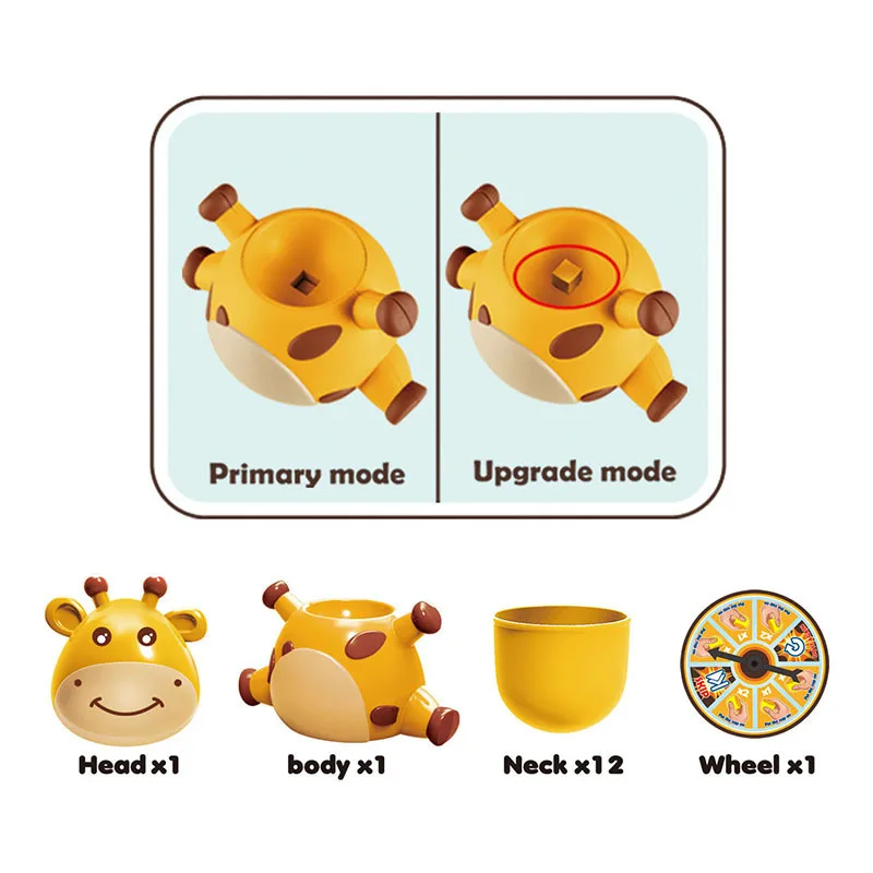 BGL Kids Board Games Family Travel Toy Building Blocks Giraffe Balance Game For children