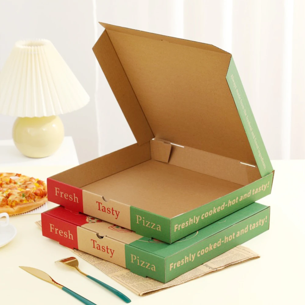 Фабричная дешевая коробка для пиццы Гофрированная упаковки с логотипом Caja De Pizza 40x40 пиццерии ресторанная доставка