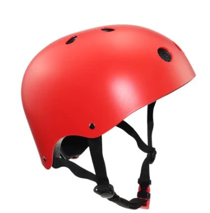 hot sale fashionable red comfortable and breathable water sports helmet with head protection for adults