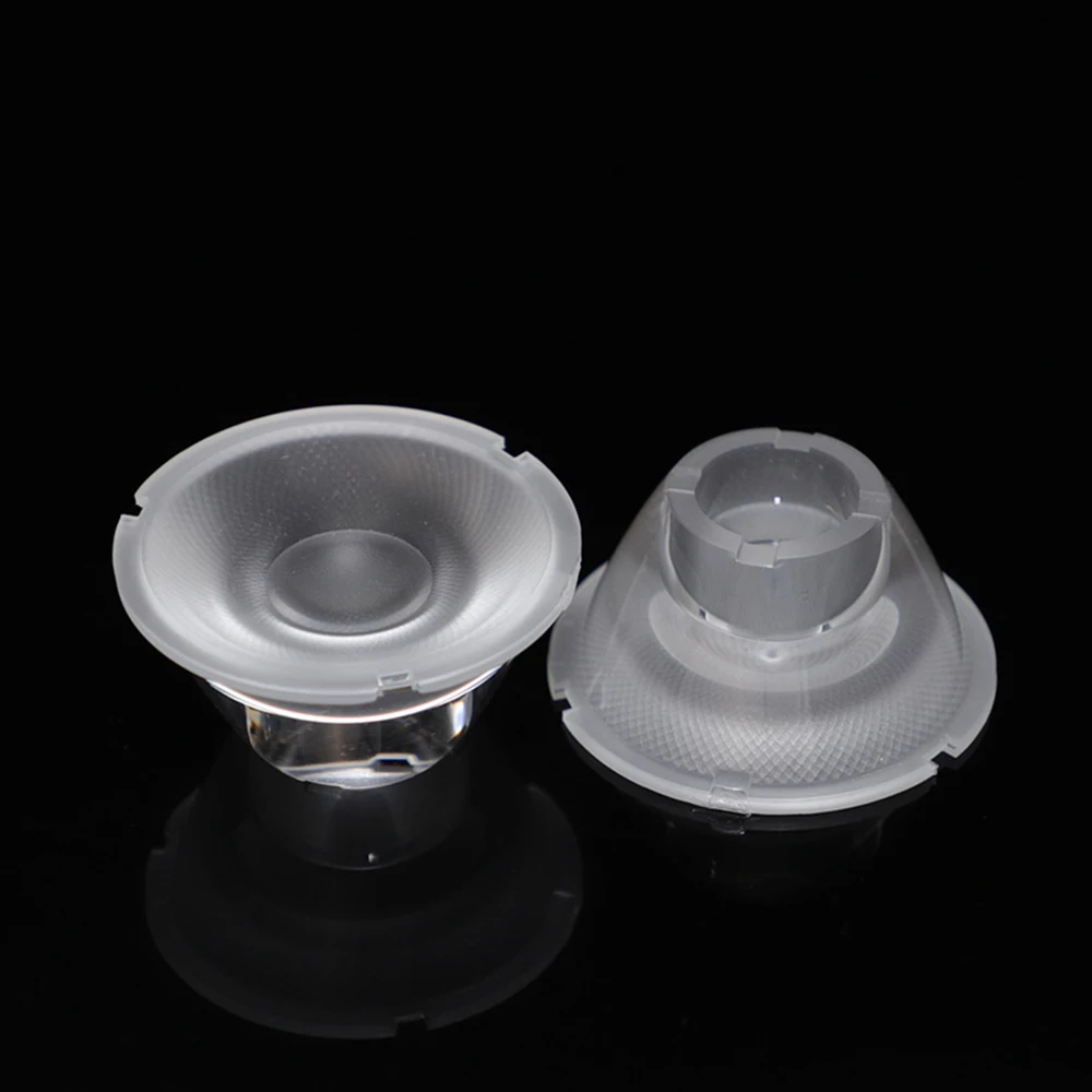 Smart Series Cob Led Lens 50 mm 8 15 24 36 55 Degree For Stage Lamp Optical Led Lenses w/ Holder Optical Lens Anti-dazzle Cover