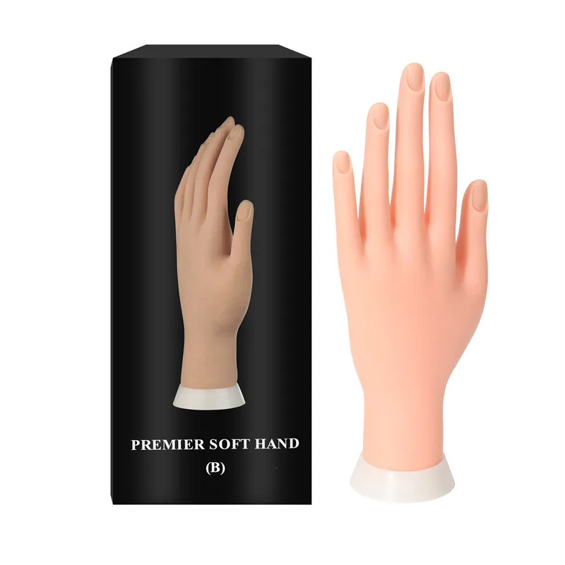 Nail Art Training Hand acrylic nails practice hand