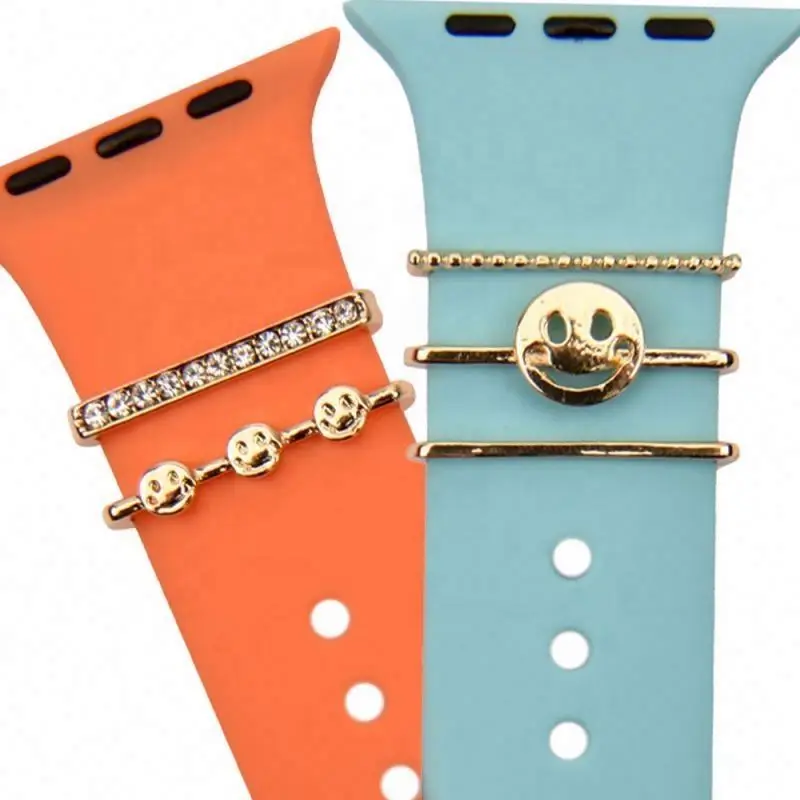 Popular Letter jewelry suit watch Band Charms Bracelet Metal Paw Decorative Nails Watch Luxury Strap Accessories Jewelry charm