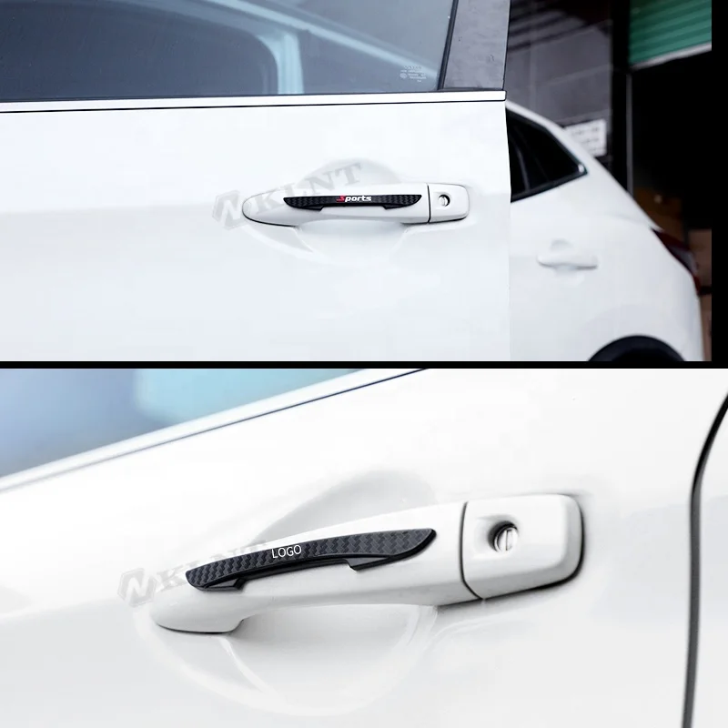 Factory Custom Logo 4pcs Universal PVC Anti-scratch Protection Car Door Handle Protection Sticker