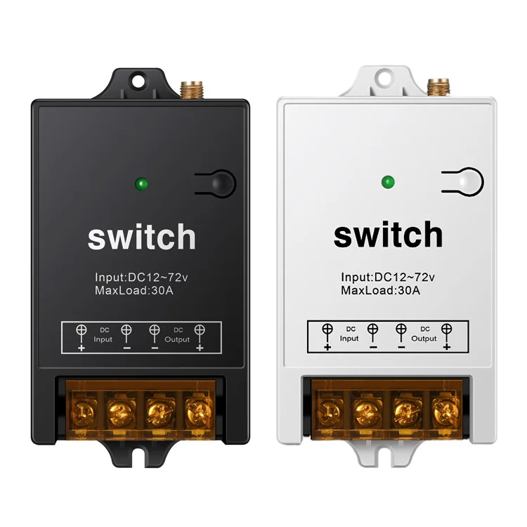GLC Wholesale  40A  DC 12V 24v 72V RF Remote Control Switch Motor wireless switch transmitter 433 Wireless Remote Control Switch