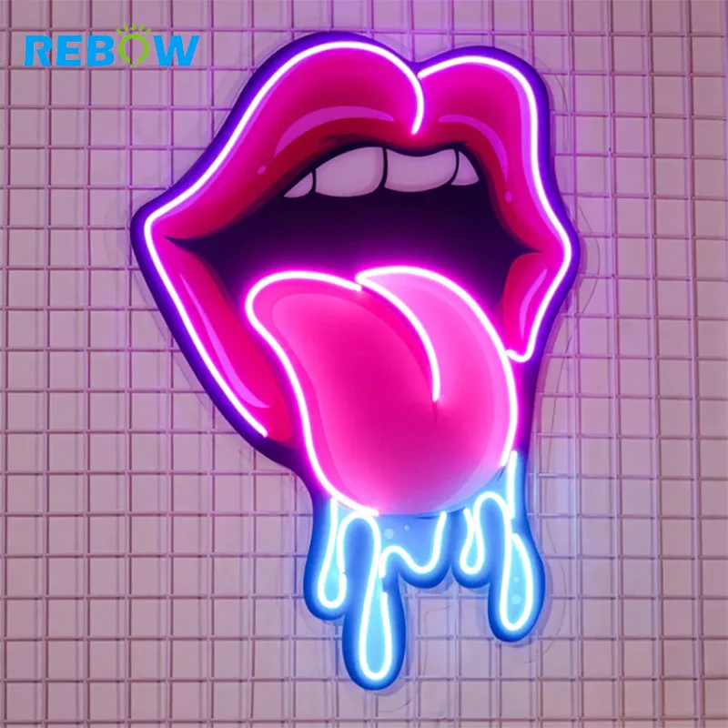 Free Design Customized Led Neon Logo Sign UV Printed Neon Sign