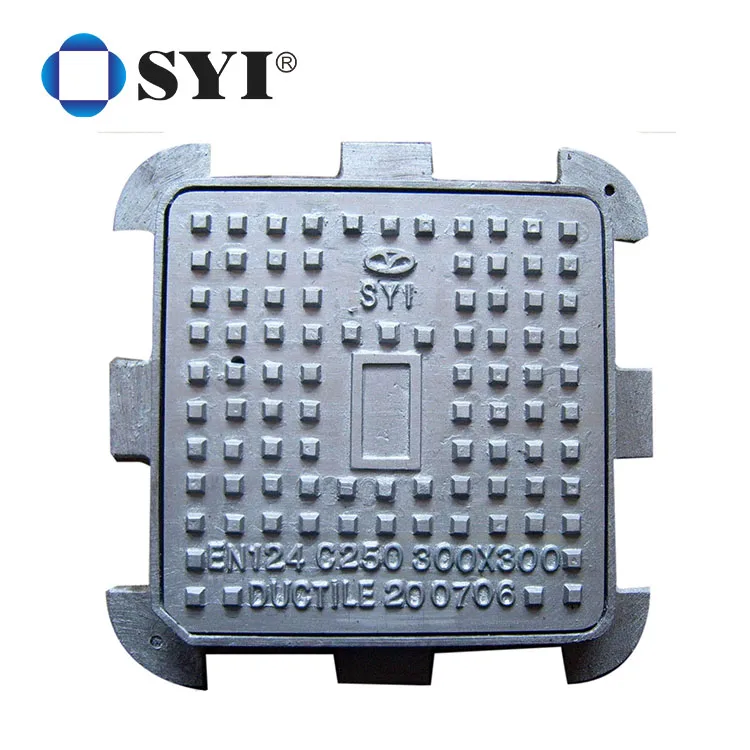 Customized Nodular Cast Iron Double Sealed Rain Water Communication Circular Square Manhole Cover