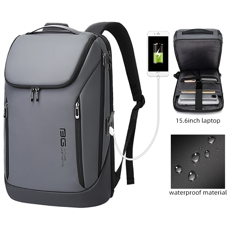 Quick delivery of new products for business men with USB charging, business travel computer backpack