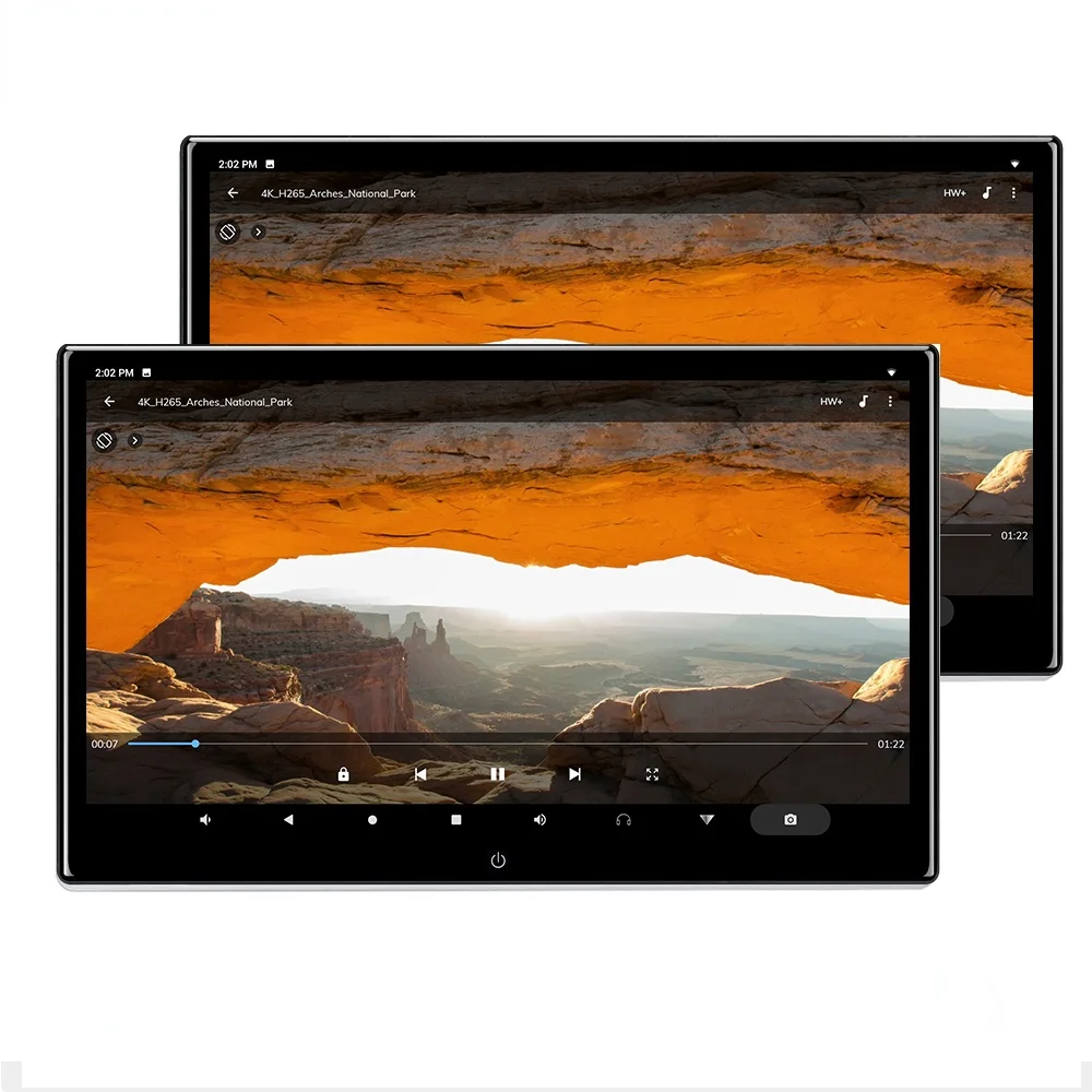 13 3 дюймов 4 Гб 64 HD DVD ЖК-дисплей 4K Netflix Телевизор с возможностью прослушивания радио и просмотра видео заднего сиденья развлекательной системы Android подголовник автомобиля монитор сенсорным