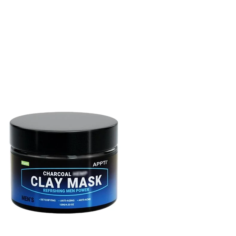 Charcoal Hemp mud clay mask Nose Charcoal Blackhead Remover clean clay mask Organic Deep Cleansing deep sea mud mask