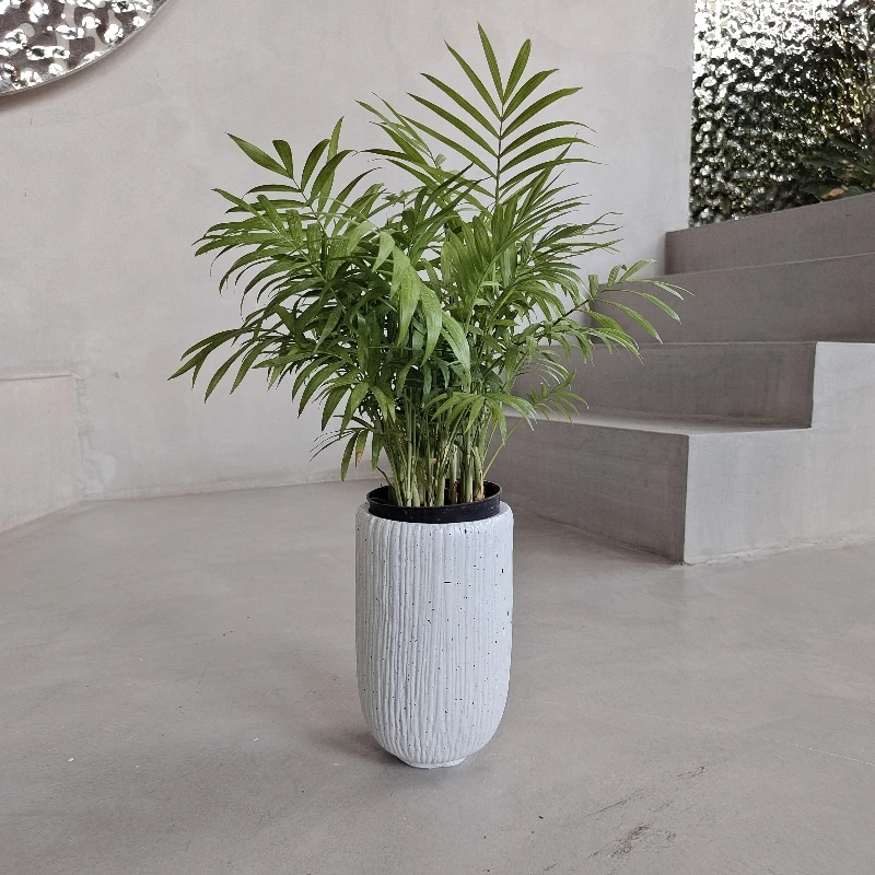 Handmade Sets Of Round With Fiber Clay Original Green OEM Customized Europe Style Vase Floor Color Plants