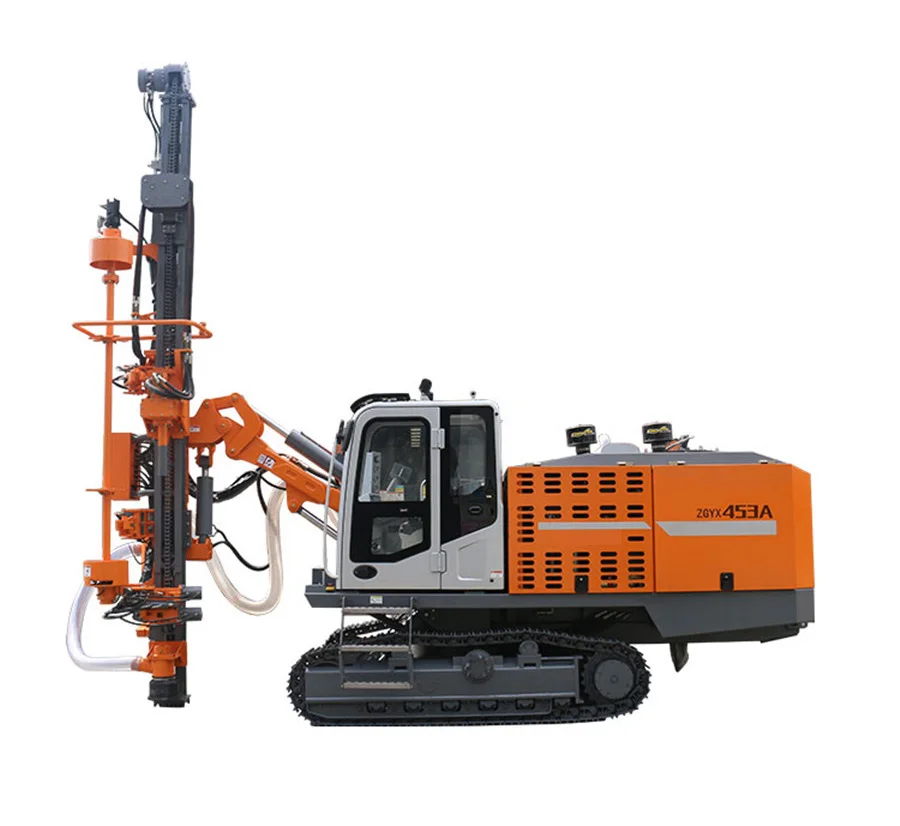 Competitive price for crawler mounted open pit deep hole hydraulic borehole drilling machine rig ZGYX-453