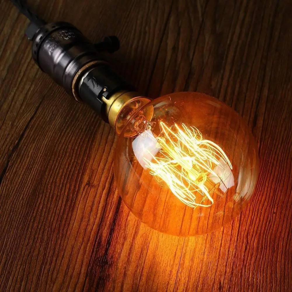 Large Global Edison Incandescent Bulb 20W/40W/60W 200MM