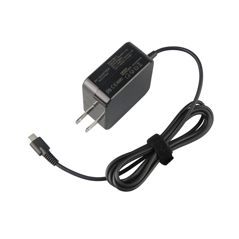High quality AC DC Charger 5V 3A 9V 12V 15V 3A 20V 2.25A 45W USB-C Power Adapter type-C PD Charger for Asus laptop