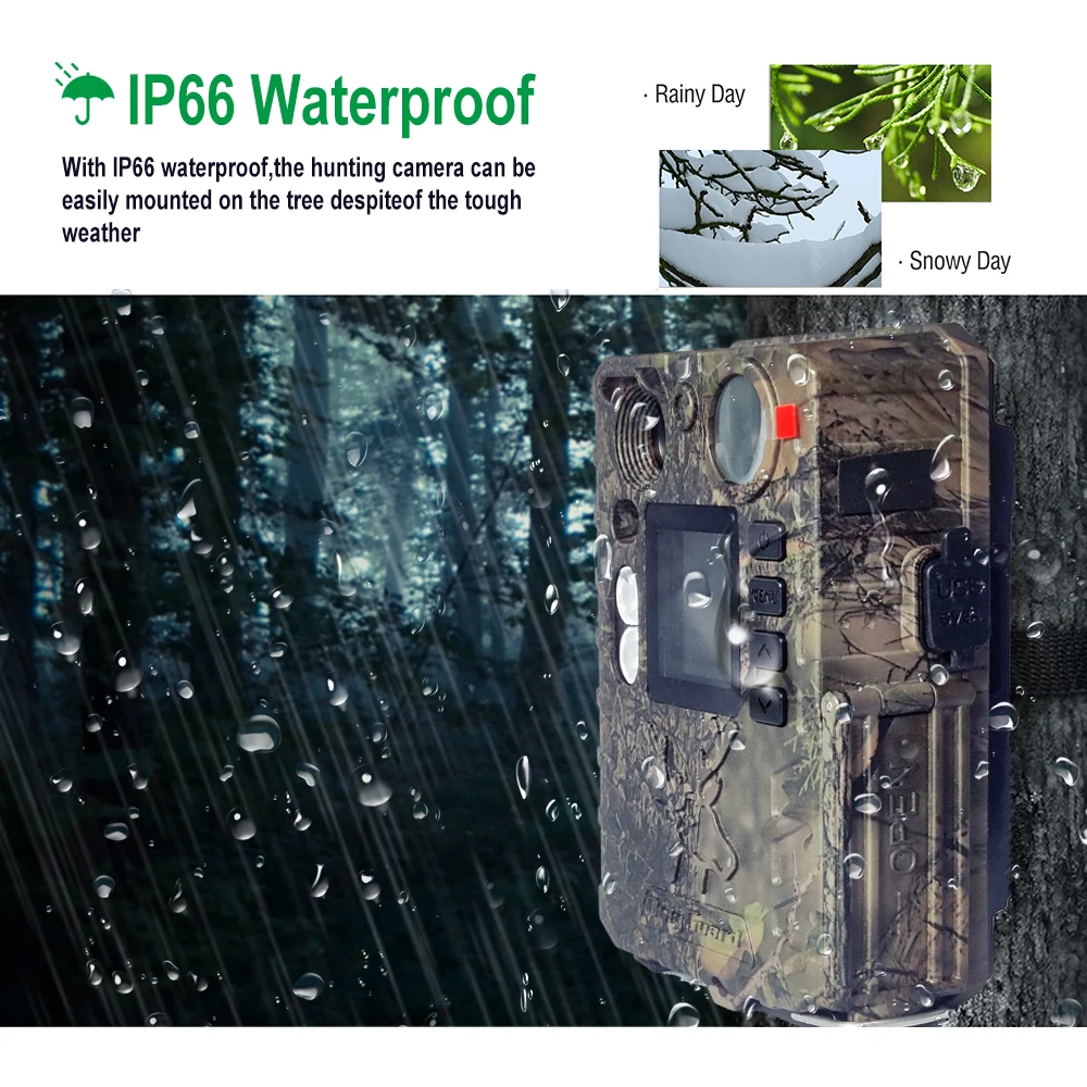 Boly BG410-D Dual Flash (Black IR & White LED) Portable 940nm Night Vision Invisible Hunting Game Camera Security Trail Camera