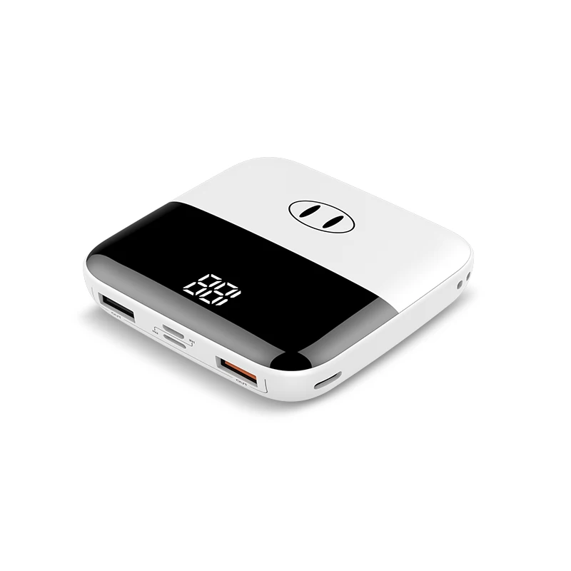  Новый дизайн Q5mini 10000 мАч Мини портативное зарядное устройство с Usb-кабелем со светодиодным
