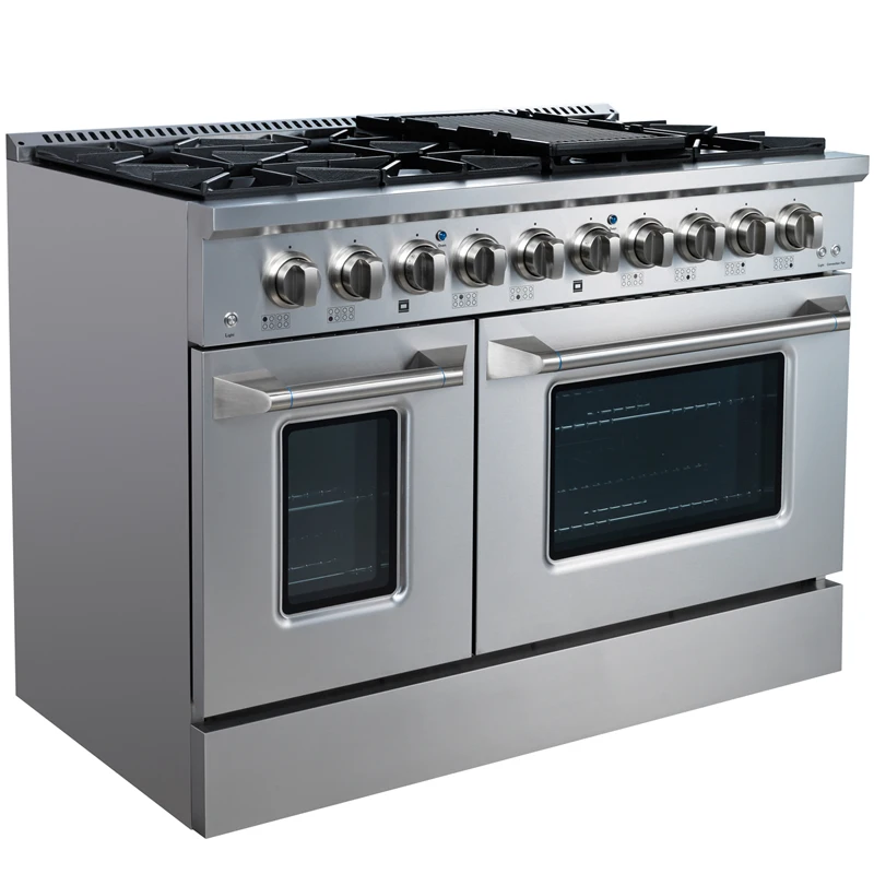 SENG Professional  48-in 8 Burners 2cu ft+3.5-cu ft Convection Oven Freestanding Gas Range