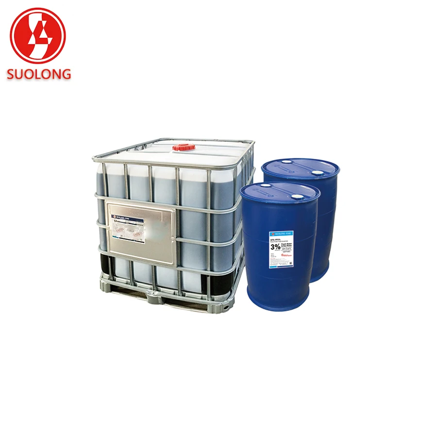 FFF Fluorine free fire fighting foam cencentrate for fighting fires