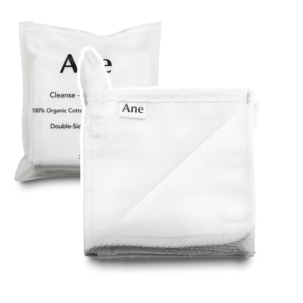 Reusable Organic Muslin Cotton Bamboo Cloth for Feminine Cleaning Private Label Face Washcloths for Makeup Remover Washable