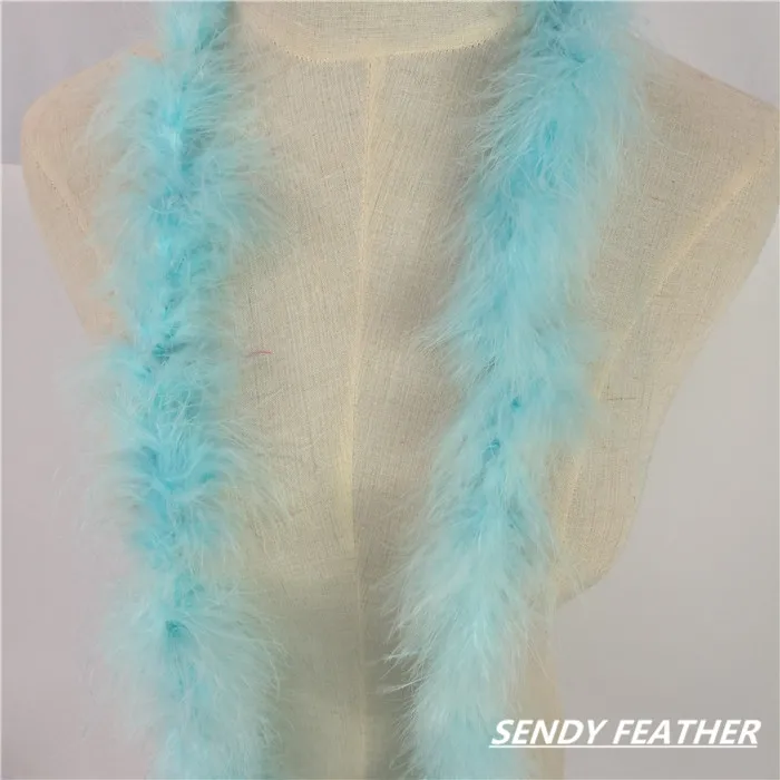 hot sale blue marabou boa turkey feather boa for carnival costumes