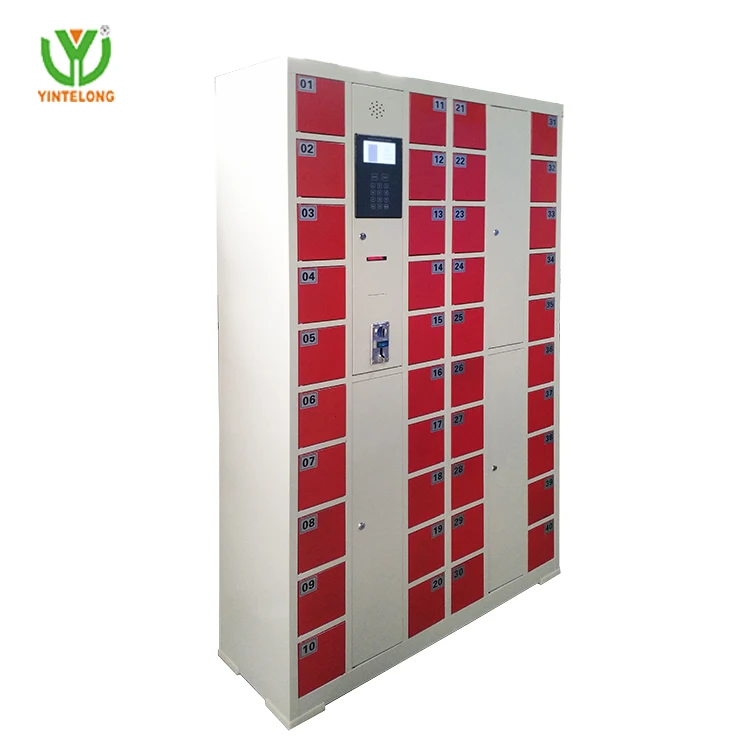 Yinlong safe smart storage phones pin system&Bar code coin usb digital electronic box smart cell phone charging locker