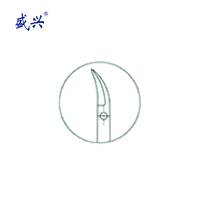 
Micro Scissors Neurosurgery/ titanium Potts Style scissors bayonet flat handle 