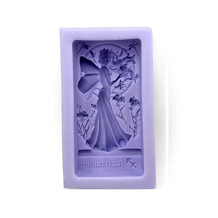Fairy Angel Silicone Oval Set 3d Baby Silicone Mould Square Handmade Custom Soap Mold For Soap Mold